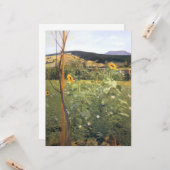 Zonnebloemen (door Jacek Malczewski) Kaart (Voorkant / Achterkant in situ)