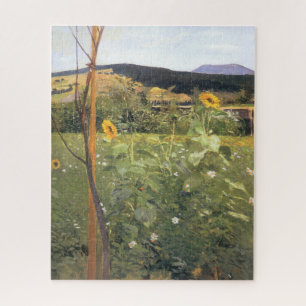 Zonnebloemen (door Jacek Malczewski) Legpuzzel