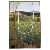 Zonnebloemen (door Jacek Malczewski) Medium Cadeauzakje (Achterkant)