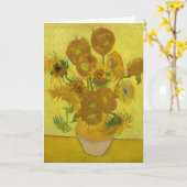 Zonnebloemen door Van Gogh schilderende Art Kaart (Gele Bloem)
