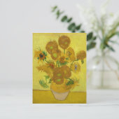 Zonnebloemen door Van Gogh schilderende kunst Briefkaart (Staand voorkant)
