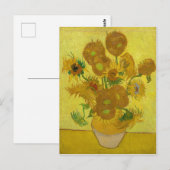 Zonnebloemen door Van Gogh schilderende kunst Briefkaart (Voorkant / Achterkant)