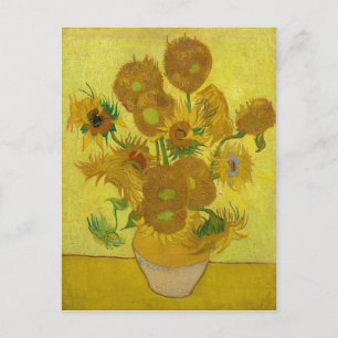 Zonnebloemen door Van Gogh schilderende kunst Briefkaart