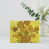 Zonnebloemen door Van Gogh schilderende kunst Briefkaart (Staand voorkant)