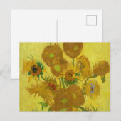 Zonnebloemen door Van Gogh schilderende kunst Briefkaart (Voorkant / Achterkant)