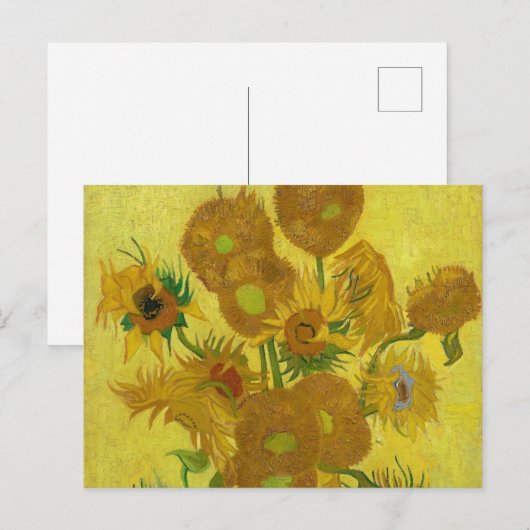 Zonnebloemen door Van Gogh schilderende kunst Briefkaart (Voorkant / Achterkant)