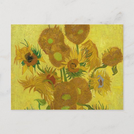 Zonnebloemen door Van Gogh schilderende kunst Briefkaart (Voorkant)