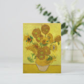 Zonnebloemen door Van Gogh schilderende kunst Briefkaart (Staand voorkant)
