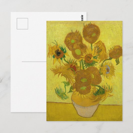 Zonnebloemen door Van Gogh schilderende kunst Briefkaart (Voorkant / Achterkant)
