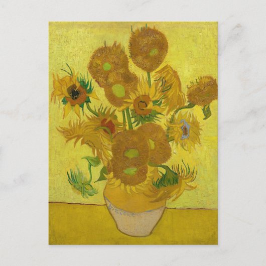 Zonnebloemen door Van Gogh schilderende kunst Briefkaart (Voorkant)