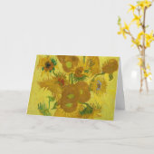 Zonnebloemen door Van Gogh schilderende kunst Kaart (Gele Bloem)