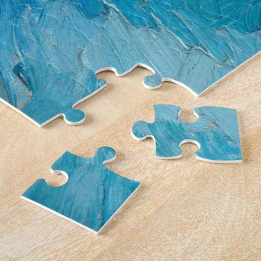 Zonnebloemen door Van Gogh schilderende kunst Legpuzzel (Zijkant)