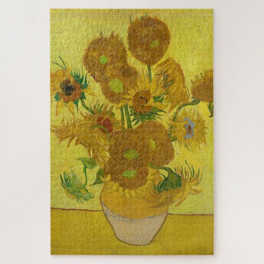Zonnebloemen door Van Gogh schilderende kunst Legpuzzel (Verticaal)