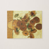 Zonnebloemen door Van Gogh schilderende kunst Legpuzzel (Horizontaal)