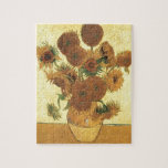 Zonnebloemen door Van Gogh schilderende kunst Legpuzzel<br><div class="desc">Toch leven: Vase met vijftien zonnebloemen Schilderen door Vincent van Gogh Voor expressionisme is niet alleen een manier om dingen te zien: het is ook een manier om ze te maken, om ze te schilderen. Een expressionist schildert niet "vlak" en in zuivere tonen-hij breekt zijn tonen op en past hen...</div>
