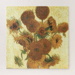 Zonnebloemen door Van Gogh schilderende kunst Legpuzzel<br><div class="desc">Toch leven: Vase met vijftien zonnebloemen Schilderen door Vincent van Gogh Voor expressionisme is niet alleen een manier om dingen te zien: het is ook een manier om ze te maken, om ze te schilderen. Een expressionist schildert niet "vlak" en in zuivere tonen-hij breekt zijn tonen op en past hen...</div>
