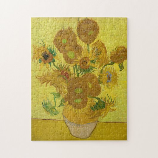 Zonnebloemen door Van Gogh schilderende kunst Legpuzzel (Verticaal)