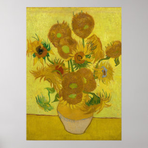 Zonnebloemen door Van Gogh schilderende kunst Poster