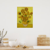 Zonnebloemen door Van Gogh schilderende kunst Poster (Keuken)