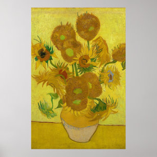 Zonnebloemen door Van Gogh schilderende kunst Poster