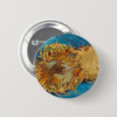 Zonnebloemen door Van Gogh schilderende kunst Ronde Button 5,7 Cm (Voorkant /achterkant)