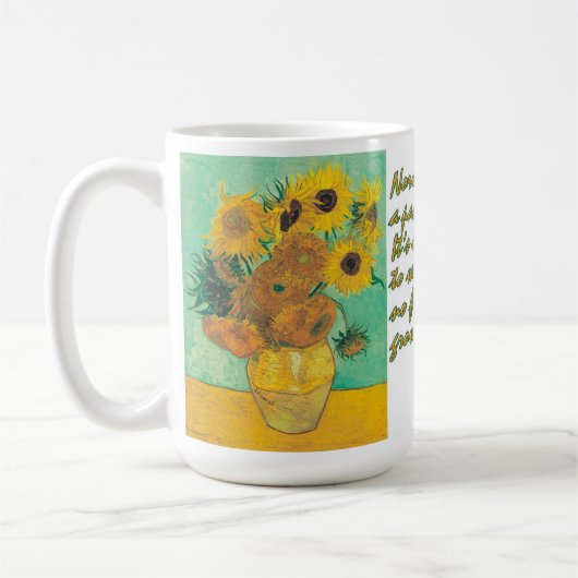 Zonnebloemen, door Vincent van Gogh, Mok van 15 oz (Links)
