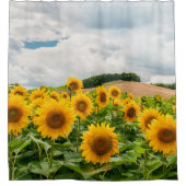 Zonnebloemen Douchegordijn (Voorkant)