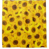 Zonnebloemen Douchegordijn (Voorkant)