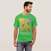 Zonnebloemen draaien naar het licht t-shirt (Voorkant volledig)