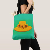 Zonnebloemen-drie Canvas tas (Dichtbij)