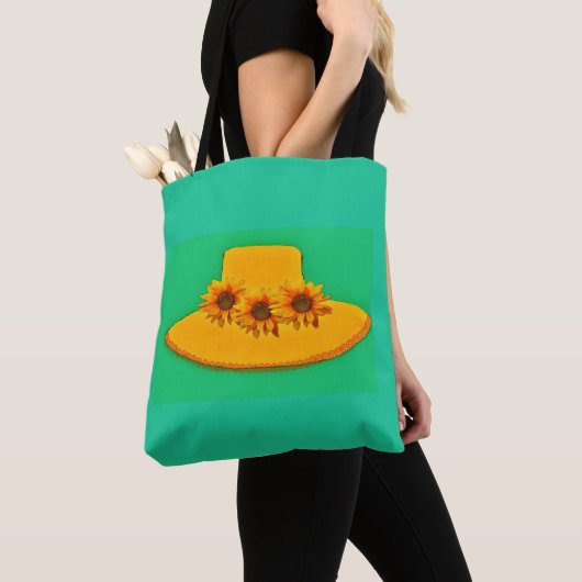 Zonnebloemen-drie Canvas tas (Dichtbij)