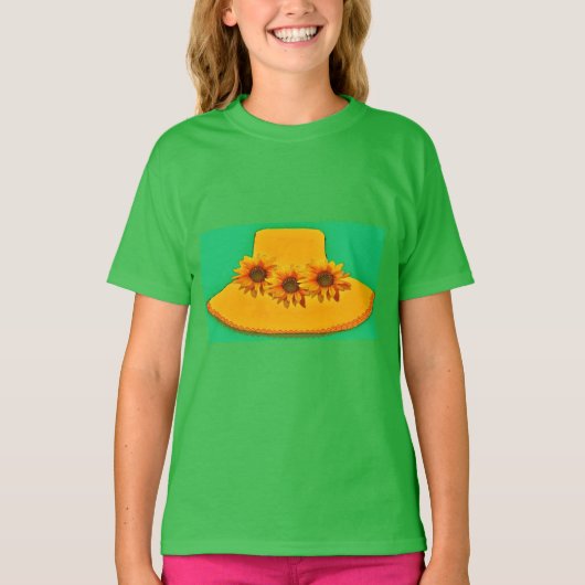 Zonnebloemen Drie T-shirt (Voorkant)