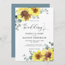 Zonnebloemen Dusty Blue Floral Eucalyptus Weddensc