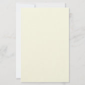 Zonnebloemen Ecru Gelinieerde Bloemen Monogram Briefpapier (Achterkant)