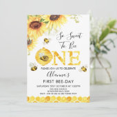 Zonnebloemen Eerste uitnodiging voor de dag van de (Staand voorkant)