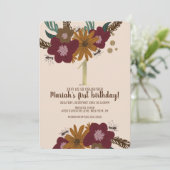  zonnebloemen, eerste verjaardag kaart (Staand voorkant)