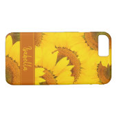 Zonnebloemen Eigen naam Case-Mate iPhone Case (Achterkant (Horizontaal))