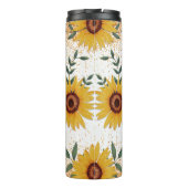 Zonnebloemen Eigen naam Thermosbeker (Achterkant)