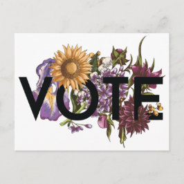  zonnebloemen Elegant Feminine Go Vote Briefkaart