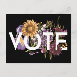  zonnebloemen Elegant Feminine Go Vote Briefkaart