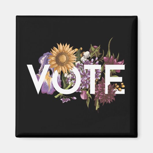  zonnebloemen Elegant Feminine Go Vote Magneet (Voorkant)