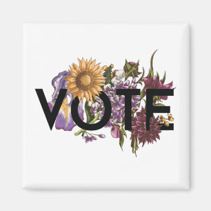 zonnebloemen Elegant Feminine Go Vote Magneet