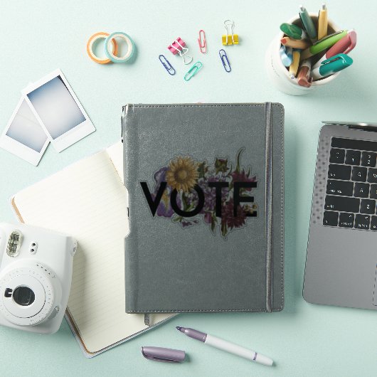  zonnebloemen Elegant Feminine Go Vote Sticker (iPad Cover)