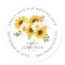 Zonnebloemen Elegant Sla de datum op