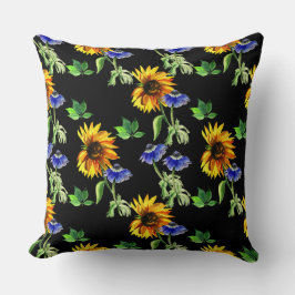 Zonnebloemen en anemonen kussen