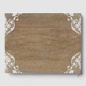 Zonnebloemen en Baby's Breath Rustic Wood Wedding Gastenboek (Achterkant)