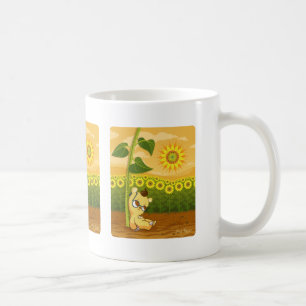 Zonnebloemen en Beer van Kawaii Koffiemok