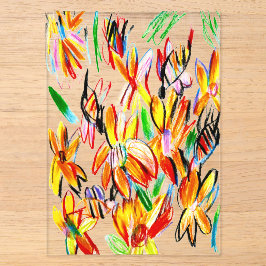 Zonnebloemen en bijen acryl uitnodigingen