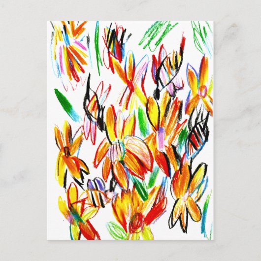 Zonnebloemen en bijen briefkaart (Voorkant)