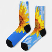 Zonnebloemen en bijen Socks Blue Sky Sokken (Links)
